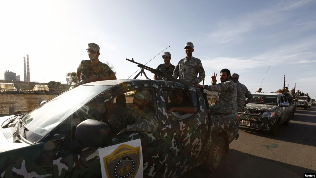 Các thành viên của lực lượng an ninh Libya.