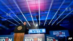 Biden hace campaña en Nevada