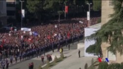 阿爾巴尼亞反對派示威要求政府下台 (粵語)