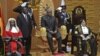 Former Ghanaian Vice President John Mahama is seated after being sworn in on July 24, 2012.