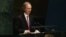 FILE - Norway's Ambassador Geir O. Pederson addresses the United Nations General Assembly.