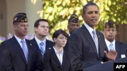 Predsednik Obama iznosi nove predloge o pomoći veteranima da se vrate na posao, 11. novembra 2011.