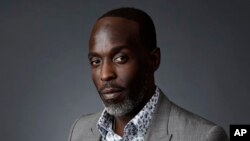FILE - Actor Michael K. Williams poses on Saturday, July 30, 2016, in Beverly Hills, Calif. Williams, known for playing Omar Little on “The Wire,” had fentanyl, parafluorofentanyl, heroin and cocaine in his body when he died Sept. 6, 2021 in Brooklyn, NY.