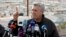 U.N. refugee chief Filippo Grandi speaks to the press during a visit to the Zaatari Syrian Refugee Camp, in Mafraq, Jordan, Feb. 12, 2018. 