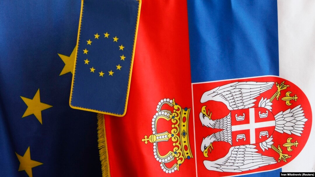 Arhiva: Zastave Srbije i Evropske unije