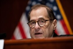 FILE - House Judiciary Chairman Jerry Nadler (D-NY) speaks on Capitol Hill in Washington, June 10, 2020.
