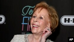 FILE - Comedian-actress Carol Burnett appears at the 2016 Texas Film Awards at Austin Studios in Austin, Texas, March 10, 2016.