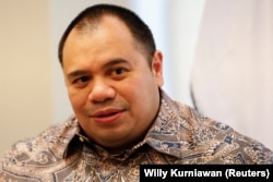 Pandu Sjahrir, Chief Investment Officer Danantara Indonesia, berbicara saat wawancara dengan Reuters di Jakarta, 28 Februari 2025. (Foto: REUTERS/Willy Kurniawan)