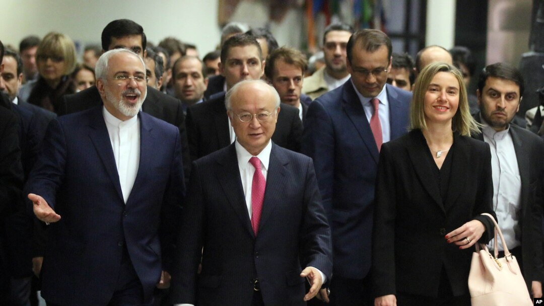 دغه اعلان د خالي په ورځ ويانا کې يوه ګډه ليدنه کی شوی چرته چې د ايران خارجه وزير جوادظريف هم موجود ؤ .