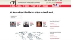 69 periodistas asesinados en 2.015