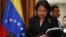 Luisa Estella Morales, President of the Venezuelan Supreme Court of Justice, arrives at a news conference in Caracas, January 9, 2013.