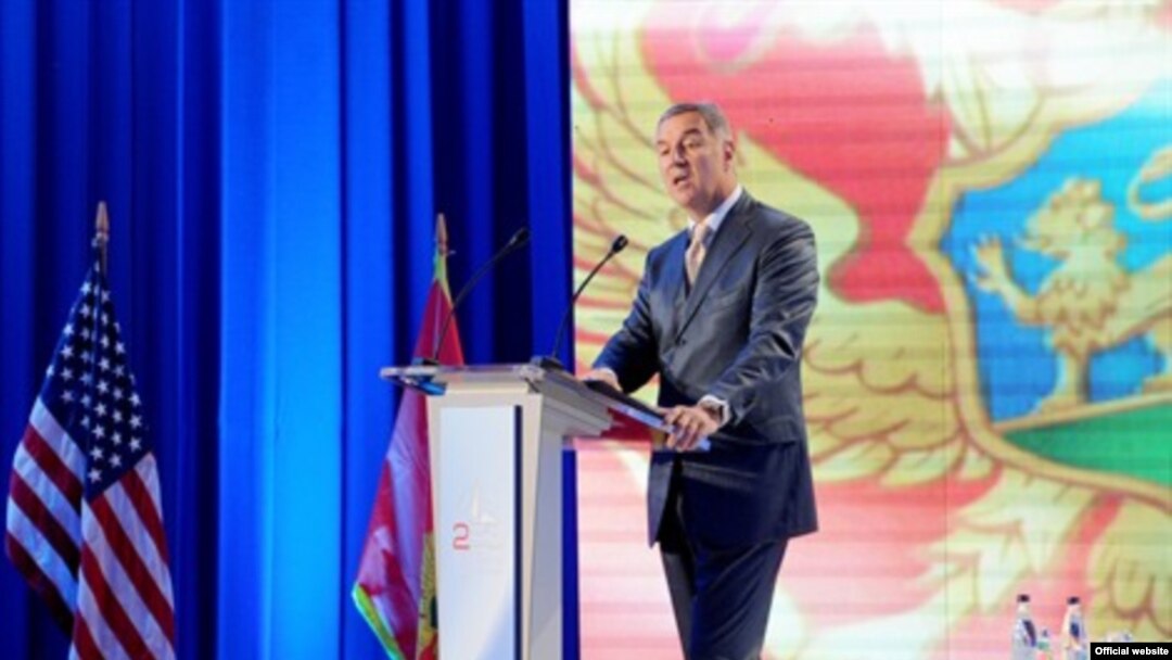 Crnogorski premijer Milo Đukanović govori na To Be Secure Forumu u Budvi