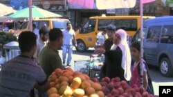 Market scene in Ramallah