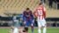 Lionel Messi (au centre).