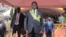 FILE: Zimbabwe's President Emmerson Mnangagwa prepares to inspect the guard of honour at the National Sports Staduim in Harare, Wednesday, April, 18, 2018.