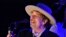 Bob Dylan performs during on day 2 of The Hop Festival in Paddock Wood, Kent, Britain, Jun. 30, 2012.