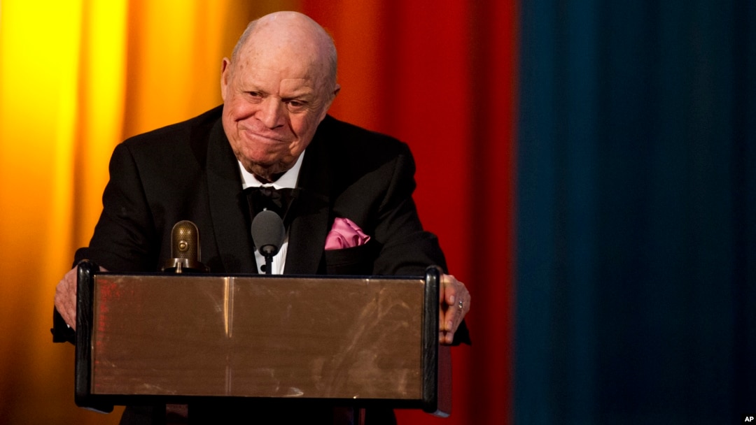 FILE - Don Rickles appears onstage at The 2012 Comedy Awards in New York, April 28, 2012. 