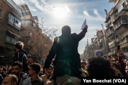 Protesters took the streets of downtown Damascus, Syria, to demand Justice for those who perished under the regime of Bashar al-Assad, Dec. 13, 2024.