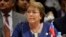 FILE - Chile's President Michelle Bachelet attends the Mercosur Summit in Luque, Paraguay, Dec. 21, 2015.