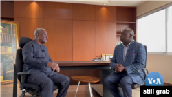 Ghana's President-elect John Mahama speaks with VOA English to Africa’s Paul Ndih during an interview in Accra, Dec. 13, 2024.