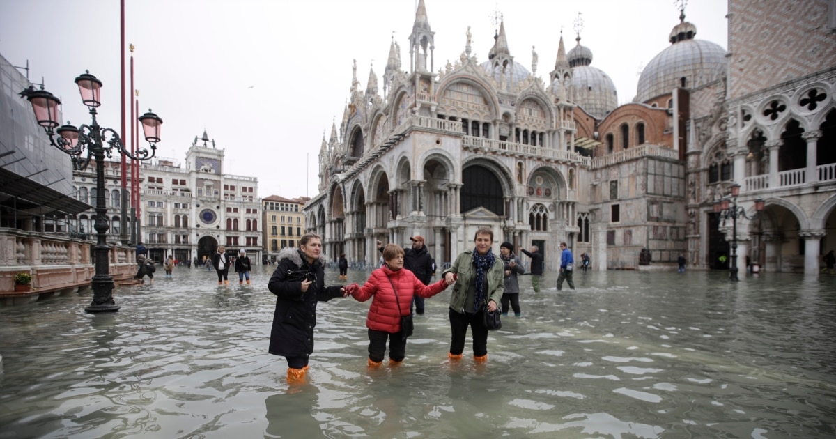 Venice: Underwater From Rising Waters