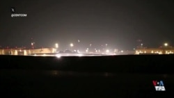 ویدیوی سنتکام از به هوا برخاستن یک فروند بمب‌افکن بی‌-۵۲ در جریان عملیات خشم حماسی