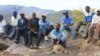 Some MDC-T supporters currently living in a mountainous area in the Muzarabani communal lands, Mashonaland Central Province.