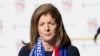 FILE - Caroline Kennedy, daughter of former President John F. Kennedy, before she christened the nuclear aircraft carrier John F. Kennedy at Newport News Shipbuilding in Newport News, Va., on Dec. 7, 2019.