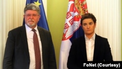 Predsednica Skupštine Srbije Ana Brnabić sastala se u utorak sa izvestiocem EP za Srbiju Toninom Piculom (foto: FoNet)