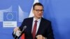 폴란드 총리 "중동 난민 의도적 방치" 벨라루스 비판