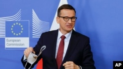 마테우시 모라비에츠키 폴란드 총리 (자료사진)