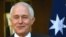 FILE - Australian Prime Minister Malcolm Turnbull is pictured at a news conference in Canberra, Nov. 15, 2017. Turnbull said on June 14, 2018, that a 2007 incident in which Australian soldiers flew a Nazi flag above a military vehicle while on duty in Afghanistan was outrageous.