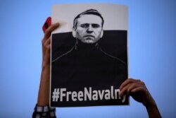 En Israel manifestantes se pronunciaron por la libertad del opositor ruso Alexei Navalny.