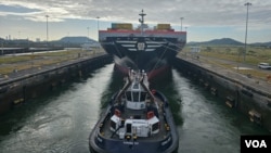 ARCHIVO - Imagen de las esclusas de Cocolí en la ampliación del Canal de Panamá. Foto captada el 17 de septiembre de 2024.