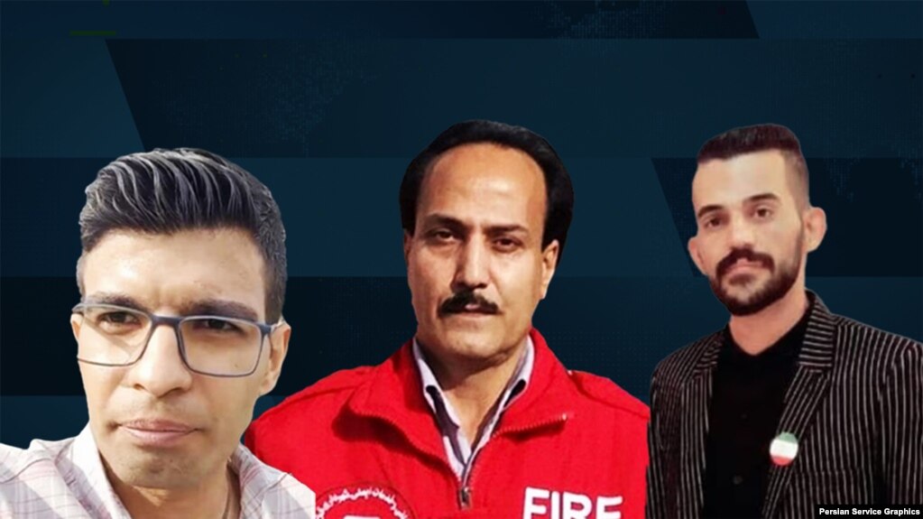 آرشام رضایی (راست)، زرتشت احمدی راغب، رضا محمدحسینی