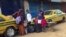 People wait to get to the ferry heading towards Senegal from Gambia's capital Banjul, Jan. 17, 2017. 