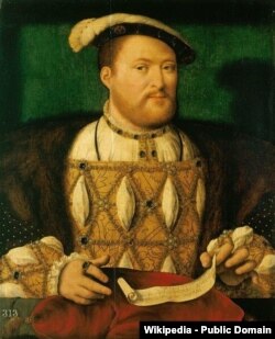 Joos van der Beke portrait du roi anglais Henry VIII, peint ca.  1530 - 1535.Les puritains ont rejeté son Église d'Angleterre, qui, selon eux, contenait trop d'apparat du catholicisme romain.