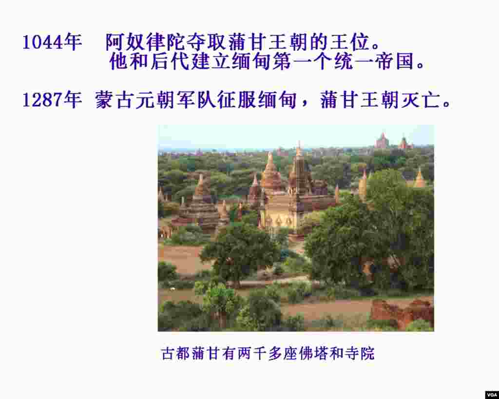 历史卡片：缅甸纵横一千年
