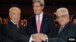 دیدار کری با سران اسرائیل و فلسطین