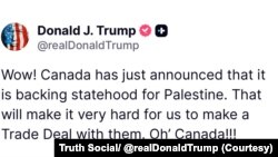 ولسمشر ټرمپ پر ټروډ سوشل