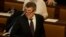 Czech Republic's Prime Minister Andrej Babis attends a parliament session in Prague, Czech Republic, Jan. 19, 2018. 