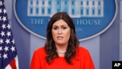 Juru bicara Gedung Putih, Sarah Huckabee Sanders (Foto: dok).