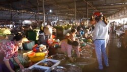 Vietnam's traditional wet markets sell pork, fish, produce and other food in bulk. (Ha Nguyen/VOA)