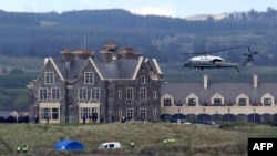 Marine One, carrying President Donald Trump comes in to land at the Trump International Golf resort near the village of Doonbeg, Ireland, June 6, 2019. Vice President Mike Pence and his entourage stayed there this week at U.S. taxpayers' expense.