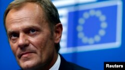 Presiden baru Dewan Eropa, PM Polandia Donald Tusk mengecam tindakan Rusia di Ukraina timur (foto: dolk).