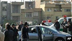 A Fars News Agency photo claimed to show one of the damaged cars following bomb attacks on the vehicles of two nuclear scientists in Tehran, 29 Nov 2010