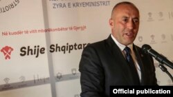 Kosovo Prime Minister Ramush Haradinaj in Pristina, April 2, 2018. 