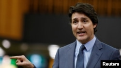 Le Premier ministre canadien Justin Trudeau au Parlement à Ottawa, Ontario, Canada, le 19 avril 2023.