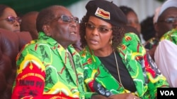 Mutungamiri wenyika VaRobert Mugabe nemudzimai wavo Amai Grace Mugabe.