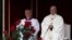 Pope Francis leads the Mass for the canonization in Saint Peter's Square at the Vatican, Oct. 18, 2015.